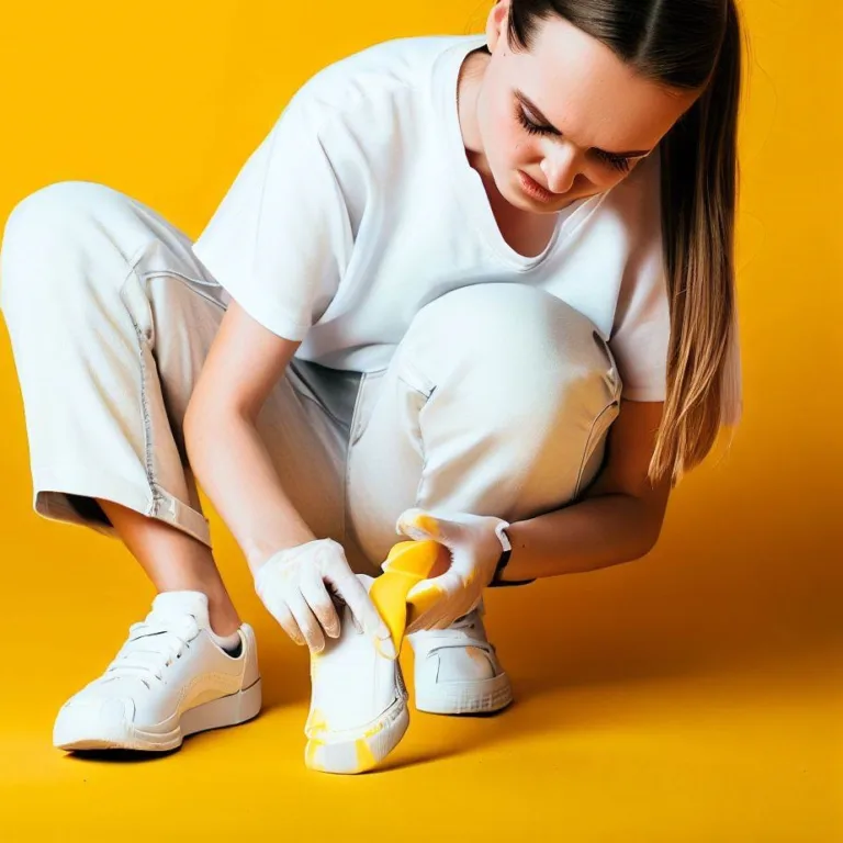 Jak pozbyć się żółtych plam z białych butów