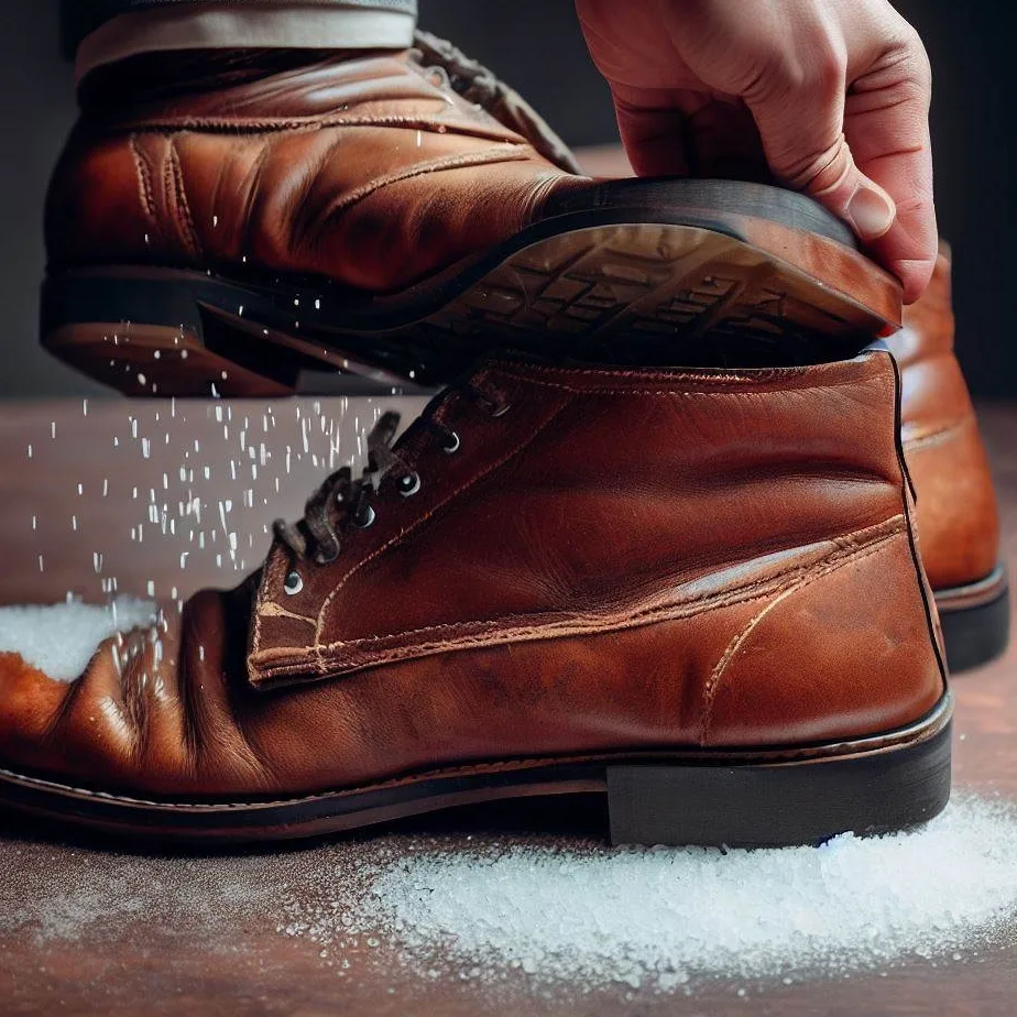 Jak usunąć sól z butów skórzanych