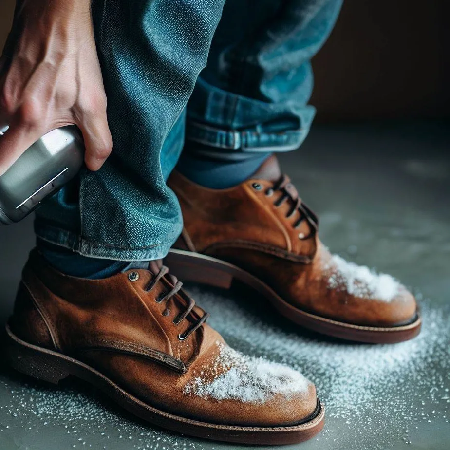 Jak usunąć sól z butów zamszowych